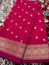 Boota Jangala Silk Saree – Cherry Red Zari Woven Traditional Saree