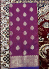 Boota Silk Saree –Wine Purple Zari Woven Traditional Saree
