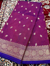 Boota Jangala Silk Saree – Royal Purple Zari Woven Traditional Saree