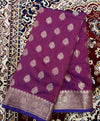 Boota Silk Saree –Wine Purple Zari Woven Traditional Saree